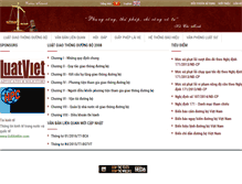 Tablet Screenshot of luatgiaothongduongbo.jcapt.com